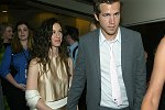 Red Carpet arrivals for the world premiere of 'The In-Laws' at the Tribeca Film Festival.<br>Alanis Morissette and Ryan Reynolds